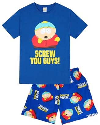 South Park Mens Cartman Short Pyjama Set Nightwear Loungewear