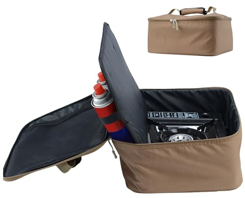 BBQ Tool Storage Bag – Portable Grill Carry Bag | Camping Stove Carry Case | Picnic Bbag Cookware Utensils Organizer Suitable For Outdoor Cooking, Camping Trips, Backyard BBQs & Travel Meal Preparatio