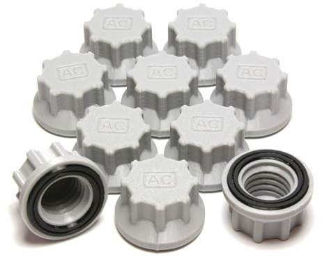 Tappi Universali per Cartucce Silicone 10 Pezzi con Guarnizione – Filettatura S15x2.5 – Riutilizzabili con Chiusura Ermetica