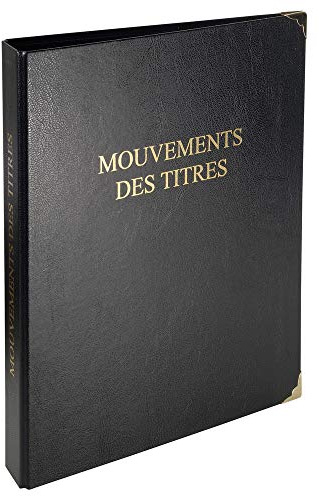 Reliure registre economique 32x26cm 4 anneaux avec recharges imprimees de 100 feuillets - mouvements