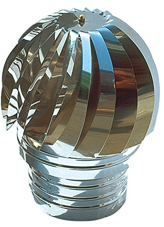 First Plast 1323IV Aspirateur Statique INOX diam.100