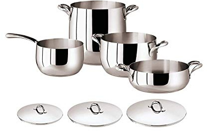 Batteria Pentole Confezione Regalo Serie Kikka Inox