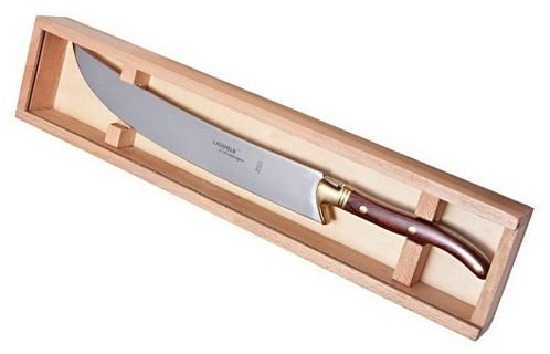 Sable de champán en caja de madera