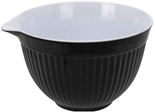 Colore Brillante Grande 2 Litri Pastella Scodella Polistirene Scodella Resistente Melamina Plastica - Nero