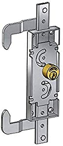 serratura verticale destra con gancio per serranda scorrevole