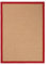 carpetfine Sisalteppich Rot 200x290 cm | Moderner Teppich für Wohn- und Schlafzimmer
