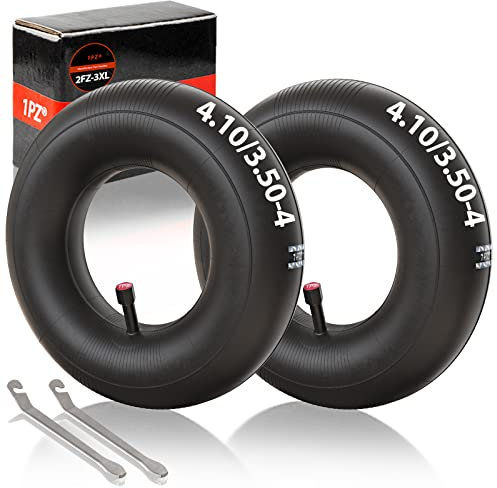 1PZ 2FZ-3XL 4.10/3.50-4 Zoll Schlauch mit Gerades Ventil Ersatz für Rasenmäher HandWagen Transport Wagen Garten Wagen Schubkarren