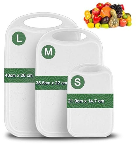 Tagliere da Cucina con Scanalatura per Il Succo e Impugnatura Antiscivolo, Tagliere da Cucina Professionale, Tagliere Utilizzabile per Pesce, Carne, Verdure, Frutta,Lavabile in Lavastoviglie.