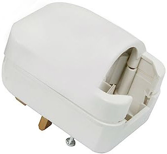 Mr. Gadget's Solutions (Grounded) European EU Schuko to UK 3 Pin Converter Plug 13A-White