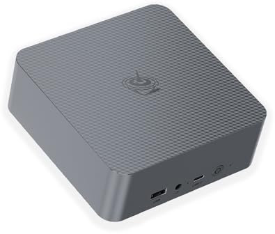 Beelink EQR7 Mini PC, AMD Ryzen 5 7535U (6C/12T up to 4.55Ghz), 32GB LPDDR5 RAM 500B NVMe SSD Mini Computer Windows 11 Pro, WiFi6, BT5.2, Dual HDMI, Dual 1000M LAN, USB-C, Built-in PSU