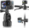 KDD Halterungen für Actionkameras - Verstellbar Kamera Halterung Fahrrad für Gopro - Klemme Öffnungsdurchmesser 0.6 - 1.26, Klammer Halter für Gopro Zubehör Hero 12 11 10 9 8 7 DJI OSMO (Schwarz)