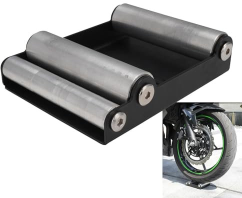 WYNAnGAI Soporte Universal para Limpieza de neumáticos de Motocicleta, Soporte del Rodillo de elevación de rampa de Limpieza de Cadena portátil, Compatible con Modelos similares(Cleaning Kit Set)