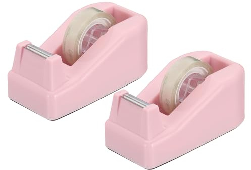 PATIKIL 2pcs Dérouleur De Ruban De Bureau, Petit Dérouleur De Ruban Mignon Dérouleur De Bureau, Rose Gold