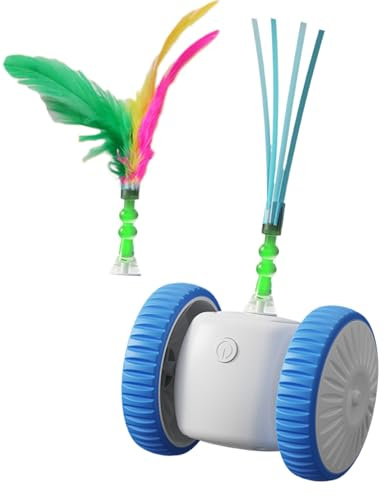 Schattig Kantoorartikelen Set,Jeu Intelligent Pour Chat À Détection De Mouvement Avec Plumes - Jouet Intelligent À Capteur Pour Chaton - Exercice Entraînement Anti Ennui Divertissement Intérieur