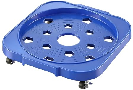 Genérico Base de Ruedas para Cubo de 5 galones con Ruedas giratorias de 360° y Freno - utilitario con Cubo para macetas, paletas para Plantas, Jarra de Agua, Transporte para dormitorios, apartament
