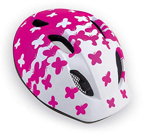 MET Kinder Fahrradhelm Super Buddy, Pink Butterflies, 52-57 cm, 3HELM19M0PF