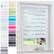 Liedeco DUO Rollo weiß Klemmfix, Doppel-Rollo ohne Bohren mit Klemmträger 100 cm x 160 cm (B x L)