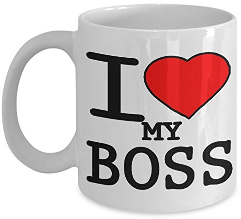 I Love Heart My Boss Gift Mug
