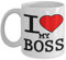 I Love Heart My Boss Gift Mug