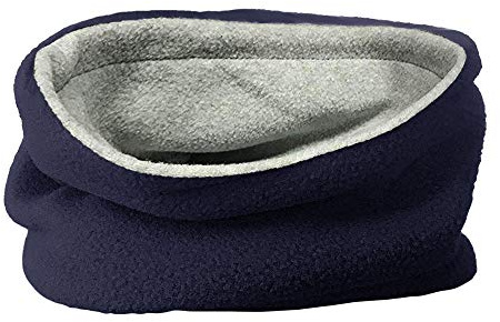 TOSKATOK® Childrens Kids Boys Girls Warm Winter Reversible Soft Fleece Snood Neckwarmer Scarf-NAVY