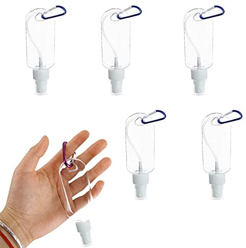 Vaporisateur avec porte-clés Petit vaporisateur 30 ml Flacon spray vide 30ml Ensemble de flacon pulvérisateur pour les voyages, hôtel, les sports, les activités de plein air, etc. （10 pièces）