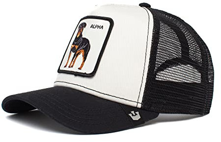 Goorin Bros. Trucker Cap Alpha Dog White Weiß Schwarz, Size:OneSize