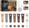 Leather Repair Kit, 7 Colors Leather Filler, leather Repair Kit for Couches, Furniture, Car Seats, Sofa, Jacket, Vinyl Restore Fix Scratches Cuts Rips Holes Tears Cracks (7 Colors)