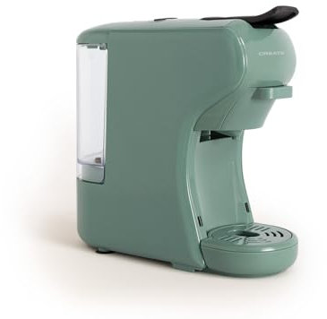 CREATE / POTTS STYLANCE/Cafetera multicápsula express y café molido Verde Sage / 19 bar, programable y compacta, tanque 600ml, sistema Thermoblock, apta para café en todos sus formatos, 1450 W