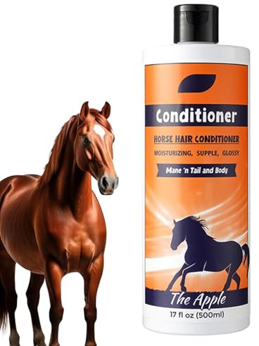 Champú Mane and Tail, Champú Horse,500 ml de acondicionador de champú nutritivo de Cola y Melena - Suministros de Aseo a Caballo, Limpiador de Capa para Limpieza y co