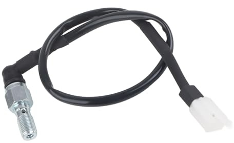 Aramox Interruttore del Freno Idraulico, Sensore di Luce Posteriore per Moto Universale, qualità Eccellente per Moto con Bullone Banjo M10 (Filamento sottile m10*1mm)