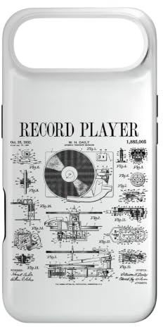 Carcasa para iPhone Air Tocadiscos de Vinilo Vintage Patent DJ Tocadiscos fonógrafo