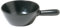 Alessi Mami Fondue Topf für Käse aus Keramik schwarz, Edelstahl, 24 cm