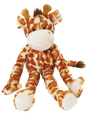Multipet Swingin Safari Giraffe Dog Plush Toy - Squeaky Toys for All Dogs - Extra Soft Plush - for Cuddling & Playing - Cute Dog Pet Toy (19, 5 Squeakers)