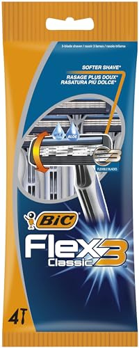 BIC Herren-Rasierer 3 Flex, 4 Stück