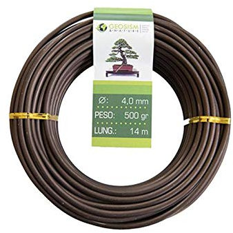 Geosism & Nature Filo di Alluminio ramato (Alluminio-ramato) Geotools 4,0 mm per Bonsai, 500 gr, 14 m