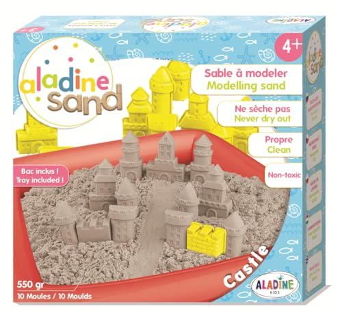 Aladine Kreativt kit magisk sand - slott - modellsand - 550 g