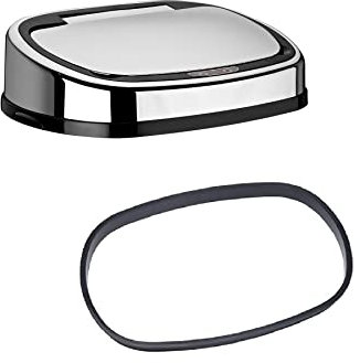 Dihl Replacement Chrome Sensor Bin Lid UK Made 50 Litre Automatic Kitchen Sensor Bin, Includes Bag Liner Retaining Ring