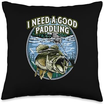 I Need a Good Paddling Boating Lakes Boat Lagoon Fishing Throw Pillow