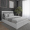 Flair Furnishings - White Ottoman Bed, Kingsize Bed with Storage Underneath, Wooden Frame, Adds Luxury and Elegance, Protective Smooth Finish