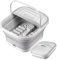 Fravsiu Electric Foot Soaking Tub, Folding Foot Bath, Heating Function Foot Tub, Soaking Feet Spa, Electric Foot Soaking Tub with Heating Function for Daily Relaxation and Massage