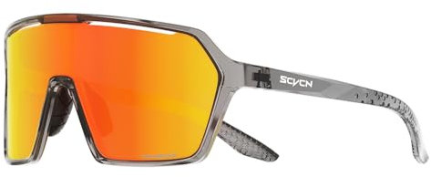 SCVCN Polarisierte Baseball Sonnenbrille für Männer und Frauen, umlaufende Sport Sonnenbrille zum Radfahren, Laufen, Angeln, Golf 11
