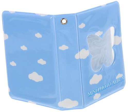 Amosfun Bezauberndes Fotoalbum für Paare 7 6 X 7 6 Cm Mini-fotoalbum mit Schlüsselanhänger Praktisches für Familien