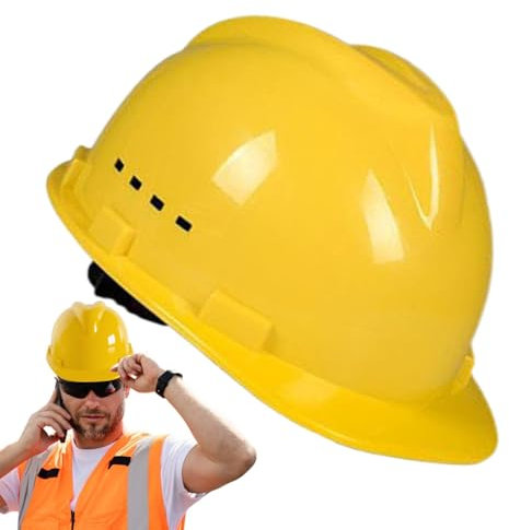 Casque de travail, casque de protection ventilé | Protection de tête réglable, équipement de construction pour une sécurité accrue au travail