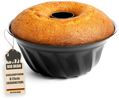 BigDean Gugelhupfform Ø 25 cm antihaftbeschichtet Gugelhupf Backform Kuchenform mit perfekter Hitzeverteilung