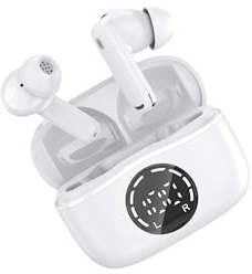 Bluetooth Headphones, 2025 Headphones Wireless Bluetooth 5.4 In-Ear Headphones with 4 ENC Noise Cancelling Microphone Earbuds, 48H Playtime, HiFi Stereo, IP7 Waterproof Earphones for Yoga/Travel/Work