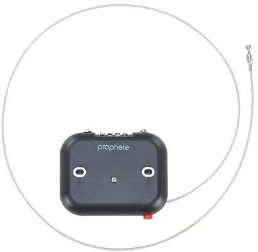 Prophete Helmschloss mit Stahlkabel – 90 cm x 3 mm, kompaktes Fahrradschloss für Helm- und Zubehörsicherung, leicht & flexibel, inkl. Zahlenschlossfunktion