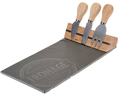 Excellent Houseware Tabla de quesos con 4 Cuchillos