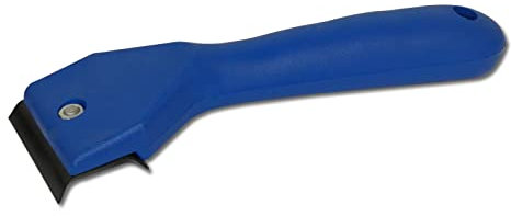 DEWEPRO Farbkratzer, Lackschaber - Klingenbreite 60mm - Farbschaber mit Kunststoffgriff - Fensterschaber - Schaber