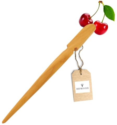 HOFMEISTER® - Abrecartas de madera de cerezo barnizada, 24,5 cm, ideal para regalo