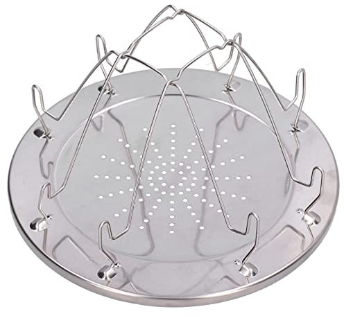 Entatial Grille-Pain pour réchaud de Camping Pliable, Pratique à Utiliser, Pliable, Facile à Nettoyer, Support de Grille-Pain de Camping résistant à la Rouille pour Pique-Nique en Plein air, fête